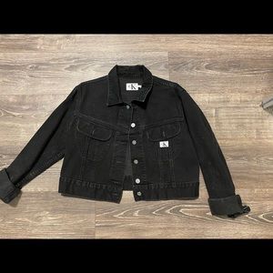 VINTAGE CK black cropped jacket